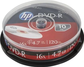 HP DVD-R 4.7GB, 16x, 10er Spindel
