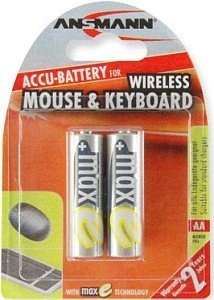 Ansmann maxE Wireless Mouse & Keyboard Mignon AA NiMH 2100mAh, 2er-Pack
