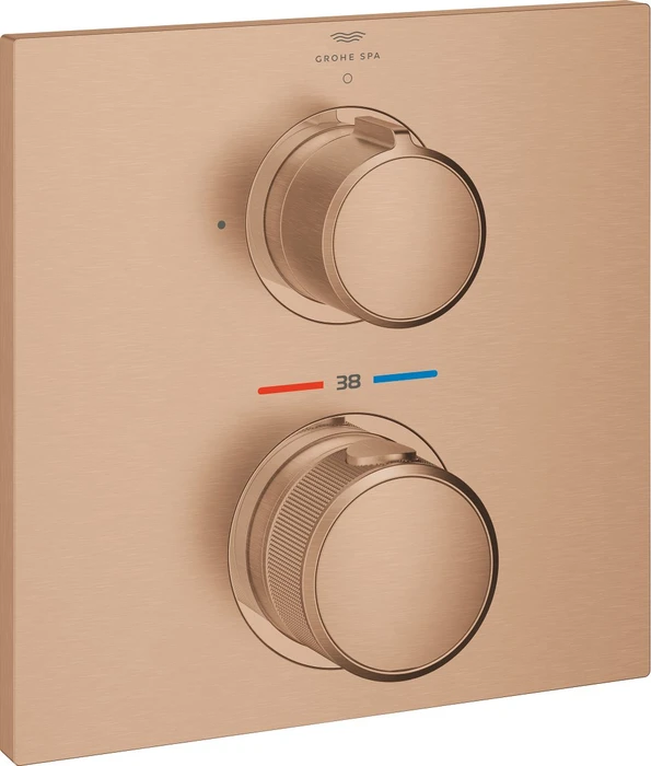 Grohe Allure Unterputz-Thermostat mit 1 Absperrventil warm sunset gebürstet