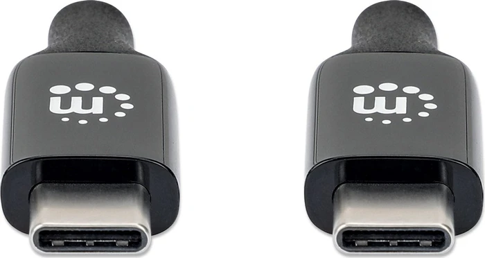 Manhattan USB 3.2 Gen 2 Aktives Typ-C Kabel USB-C Stecker auf USB-C Stecker 10Gbit/s 60W/3A 3.0m schwarz
