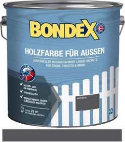 Bondex Holzfarbe außen anthrazit, 7.5l