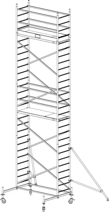 Krause Monto ProTec Alu Fahrgerüst 8.3m