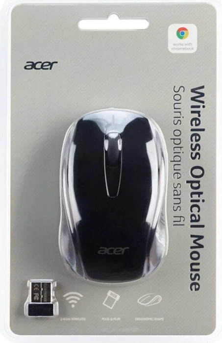 Acer AMR800 Wireless Optical Mouse schwarz, USB