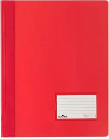 Durable Duralux Transluzent Schnellhefter, A4, rot/transparent, 10er-Pack