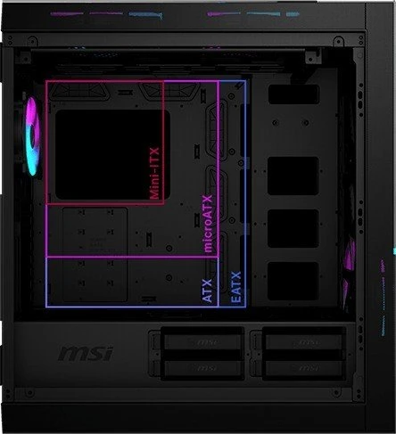 MSI MPG Sekira 500X, Glasfenster