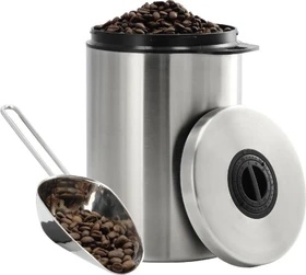 Xavax Kaffee Aufbewahrungsbehälter mit Schaufel 1l edelstahl