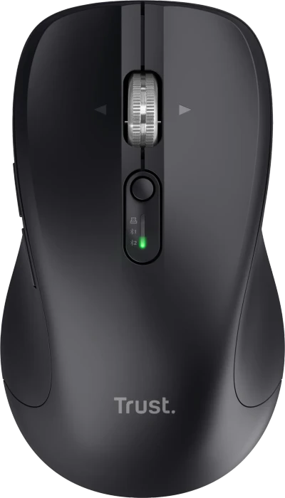 Trust Treva Hyperwheel Multi-Device Wireless Mouse schwarz, USB/Bluetooth