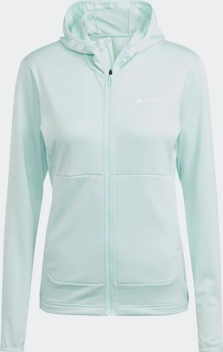 adidas Terrex Xperior LIGHT HoodED Fleece Jacke semi flash aqua (Damen)