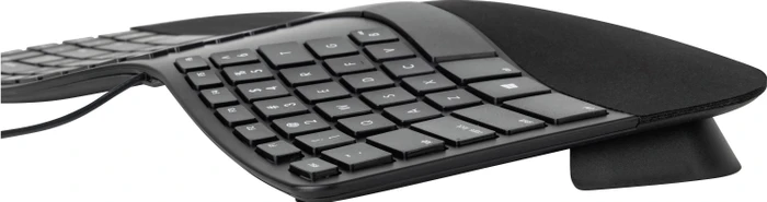 Matias Sculpted Ergonomic Wired Keyboard for PC, schwarz, USB, DE