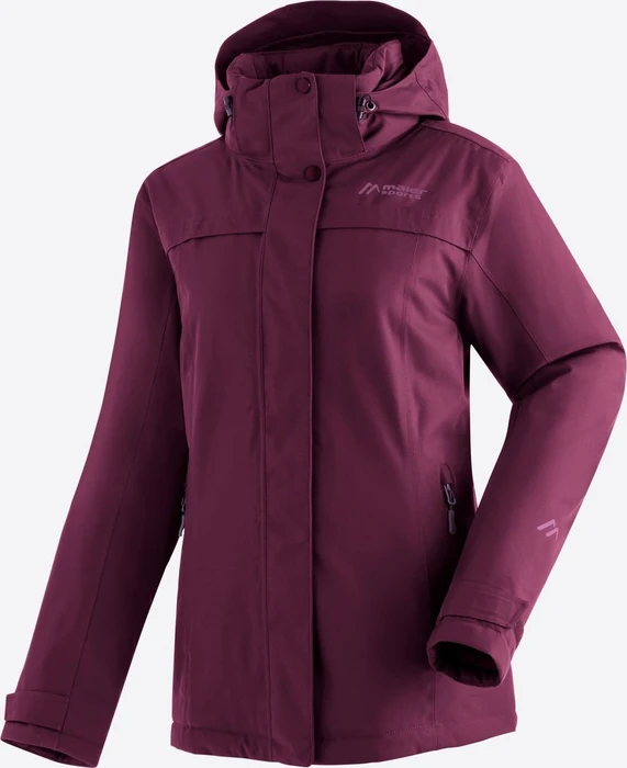 Maier Sports Lisbon Funktionsjacke cherry wine/berry paint (Damen)