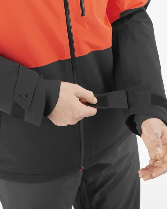 Salomon Highland Snowboardjacke cherry tomato/deep black (Herren)