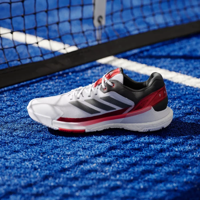 adidas Crazyquick Boost Padel cloud white/core black/lucid red (Herren)