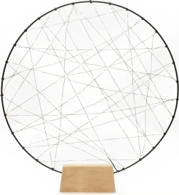 Konstsmide Metallleuchter Ring schwarz LED 160x bernstein