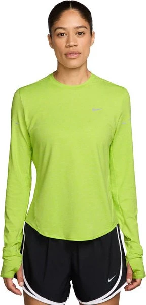 Nike Swift Dri-FIT UV Crew-Neck Laufshirt langarm cyber/heather (Damen)