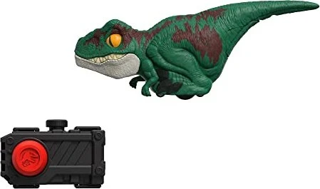 Mattel Jurassic World - Dominion Uncaged Click Tracker Velociraptor grün