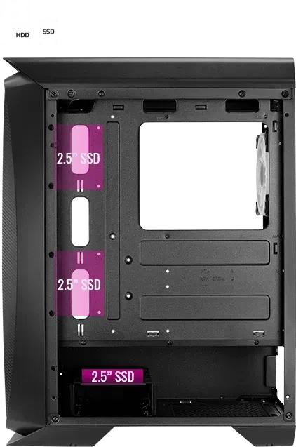AeroCool Aero One Duo, weiß, Glasfenster