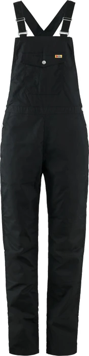 Fjällräven Vardag Dungaree Hose lang schwarz (Damen)