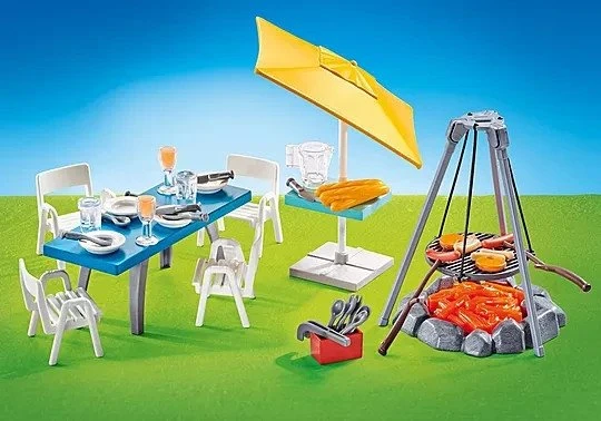 playmobil Summer Fun Grillplatz mit Sitzgruppe (9818)