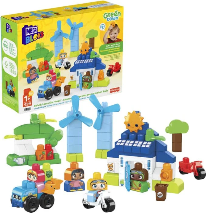 Mattel Mega Bloks Green Town Bau- & Lernspaß Eco Haus