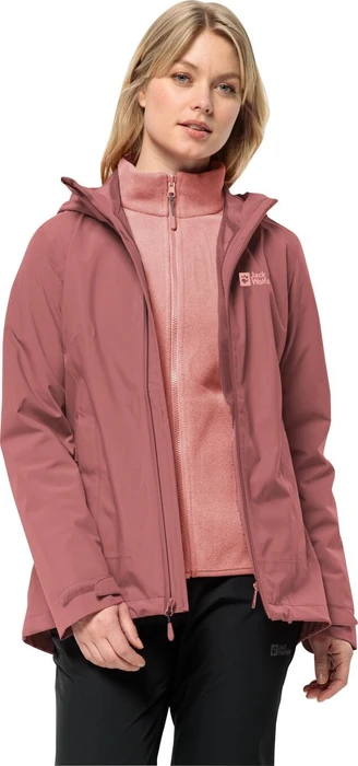 Jack Wolfskin Moonrise 3in1 Funktionsjacke red ochre (Damen)