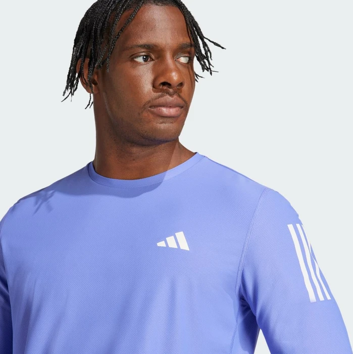 adidas Own The Run Laufshirt langarm semi cobalt blue (Herren)