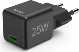 Hama Schnellladegerät USB-C Super-Mini-Charger PD 25W schwarz