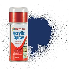 Humbrol Acrylic Spray Paint 15 midnight blue gloss, 150ml
