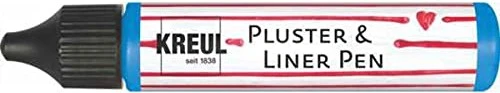 Kreul Pluster & Liner Pen Effektfarbe, blau, 29ml
