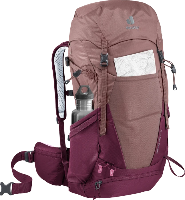 Deuter Futura Pro 34 SL ashrose/cassis (Damen)