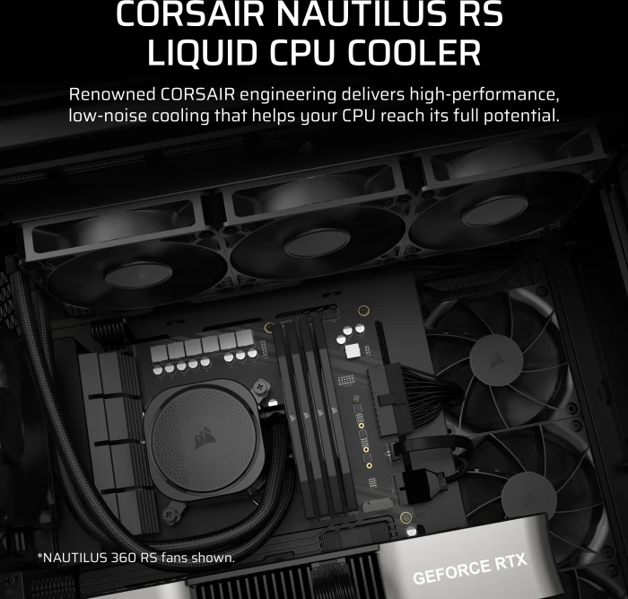 Corsair Nautilus 240 RS, schwarz