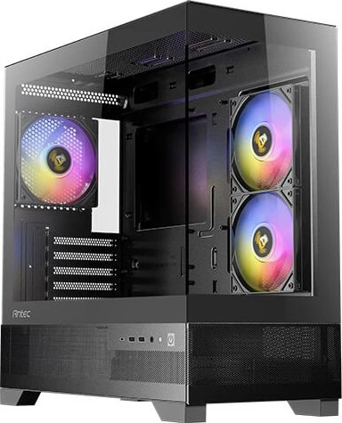 Antec CX500M RGB, schwarz, Glasfenster