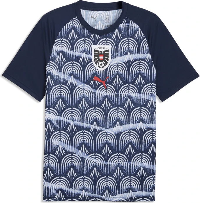 Puma Österreich Aufwärmtrikot kurzarm puma navy/puma red (Herren)