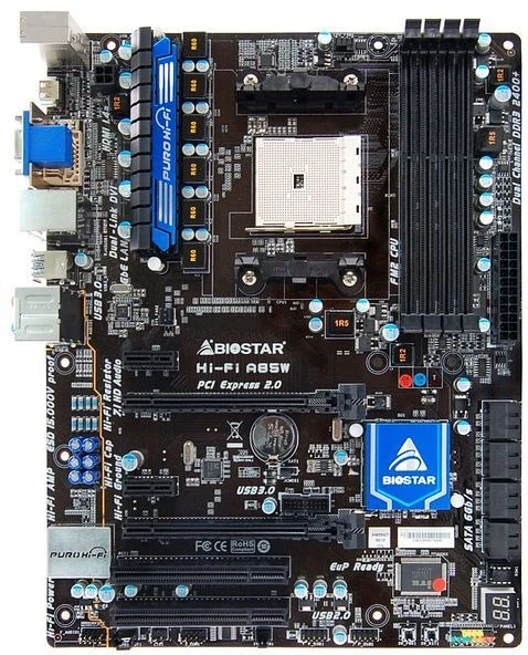 Biostar Hi-Fi A85W (AMD FM2)