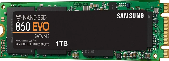 Samsung SSD 860 EVO 1TB, M.2 2280 / B-M-Key / SATA 6Gb/s