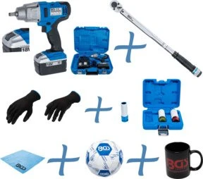 BGS technic Akku-Schlagschrauber inkl. Koffer + Akku 4.0Ah + Zubehör