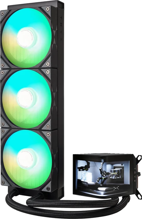 TRYX Panorama ARGB 360 Black, schwarz