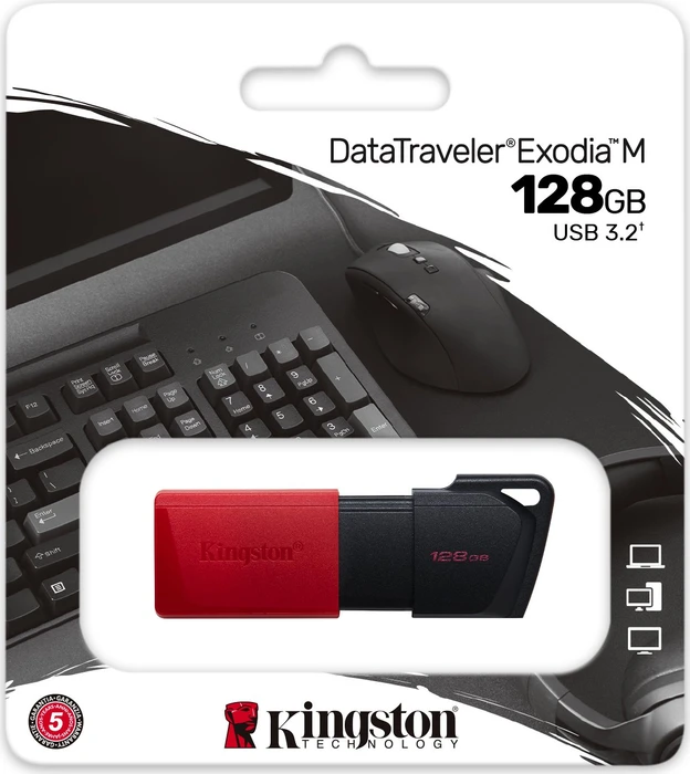Kingston DataTraveler Exodia M 128GB, USB-A, USB 3.2 Gen 1×1