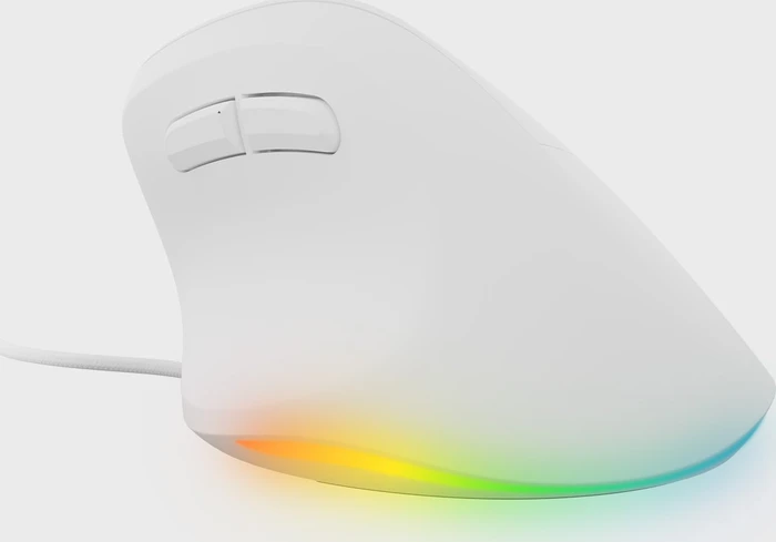 Natec Crake 2 Pro Vertical Wired Mouse weiß, USB
