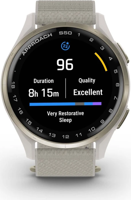 Garmin Approach S50 GPS-Golfuhr cream gold/ivory