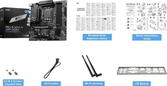 MSI PRO B760M-A WIFI DDR4 (Intel 1700)