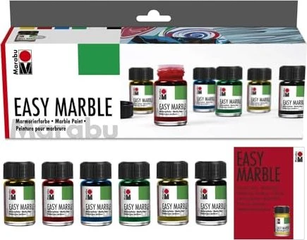 Marabu Easy Marble Starter Set Farbset, 6-tlg.