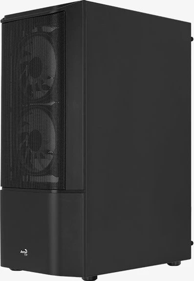 AeroCool Quantum Mesh [V2], schwarz, Lüfter LED Fixed RGB, Glasfenster