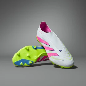 adidas Predator League Laceless MG cloud white/lucid pink/lucid lemon