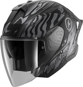 Shark Skwal Jet Cup Speed-Fancy matt schwarz/grau