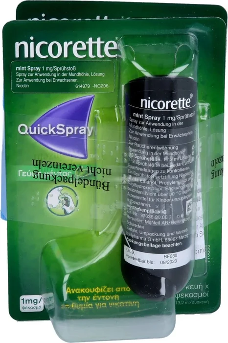 Kohlpharma Nicorette Mint 1mg Spray, 2 Stück