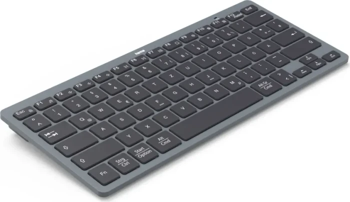 Hama Travel 400 Mini-Tastatur, dunkelgrau/schwarz, Bluetooth, DE