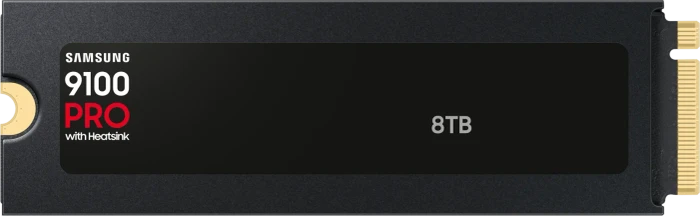 Samsung SSD 9100 PRO 8TB, M.2 2280 / M-Key / PCIe 5.0 x4, Kühlkörper
