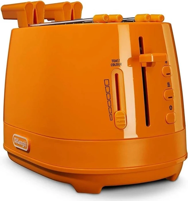 DeLonghi CTLAP2203.O Toaster mit Zange orange