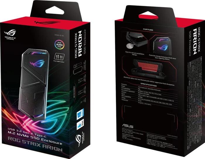 ASUS ROG Strix Arion, USB-C 3.1