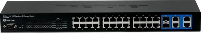 TRENDnet TL2 Rackmount Managed Switch, 26x RJ-45, 2x RJ-45/SFP